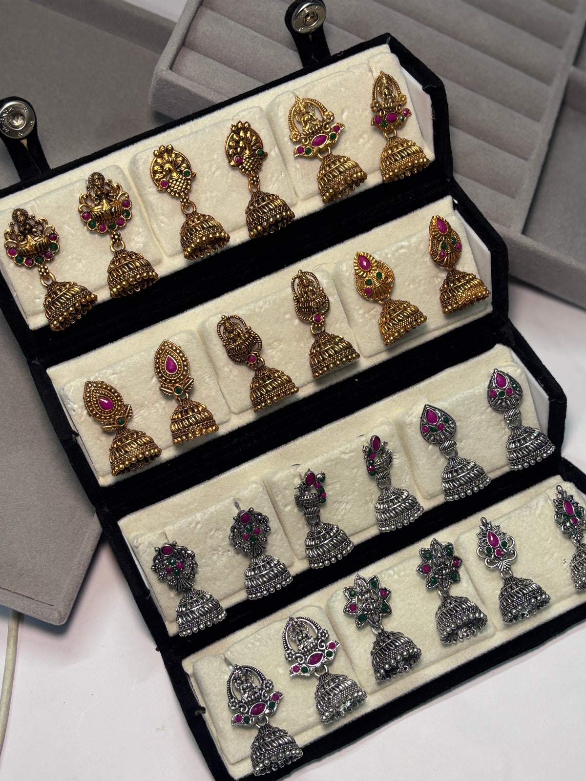 Royal Traditional Jhumka Collection – Gold & Silver Finish
