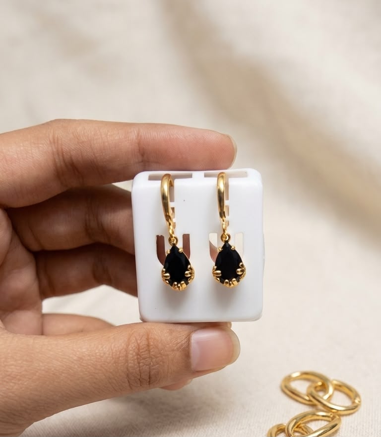 The Royal Teardrop Collection – Multi-Color Dangle Earrings