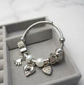 Charm Bracelet with Colorful Beads & Cute Hanging Charms